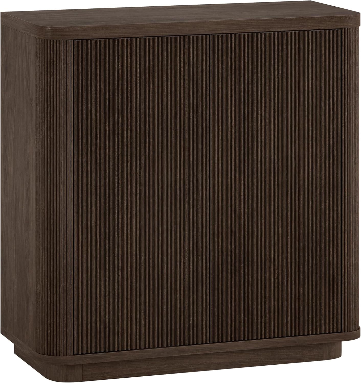 Henn&Hart 32" Wide Rectangular Accent Cabinet in Warm Brown, for Home, Living Room, Bedroom, Entertainment Room, Office