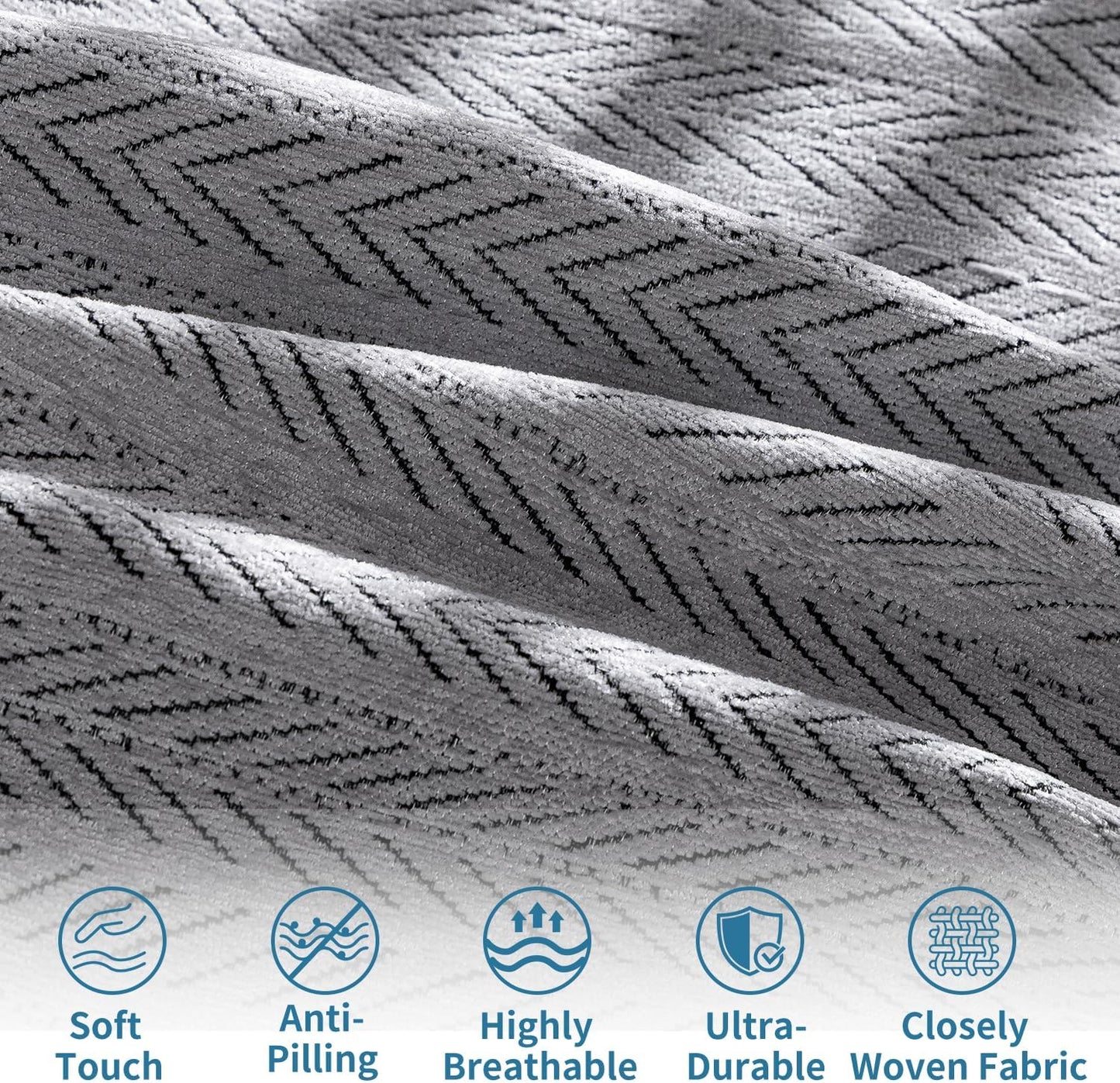 Nobildonna Sofa Cover Washable Soft Thicken Chenille Couch Cover with Tassel,Waterproof Sofa Slipcover for 2-3 Cushion Couch,Sectional Sofa,L-Shaped Furniture Protector Pet-Friendly,Gray 71"x118"