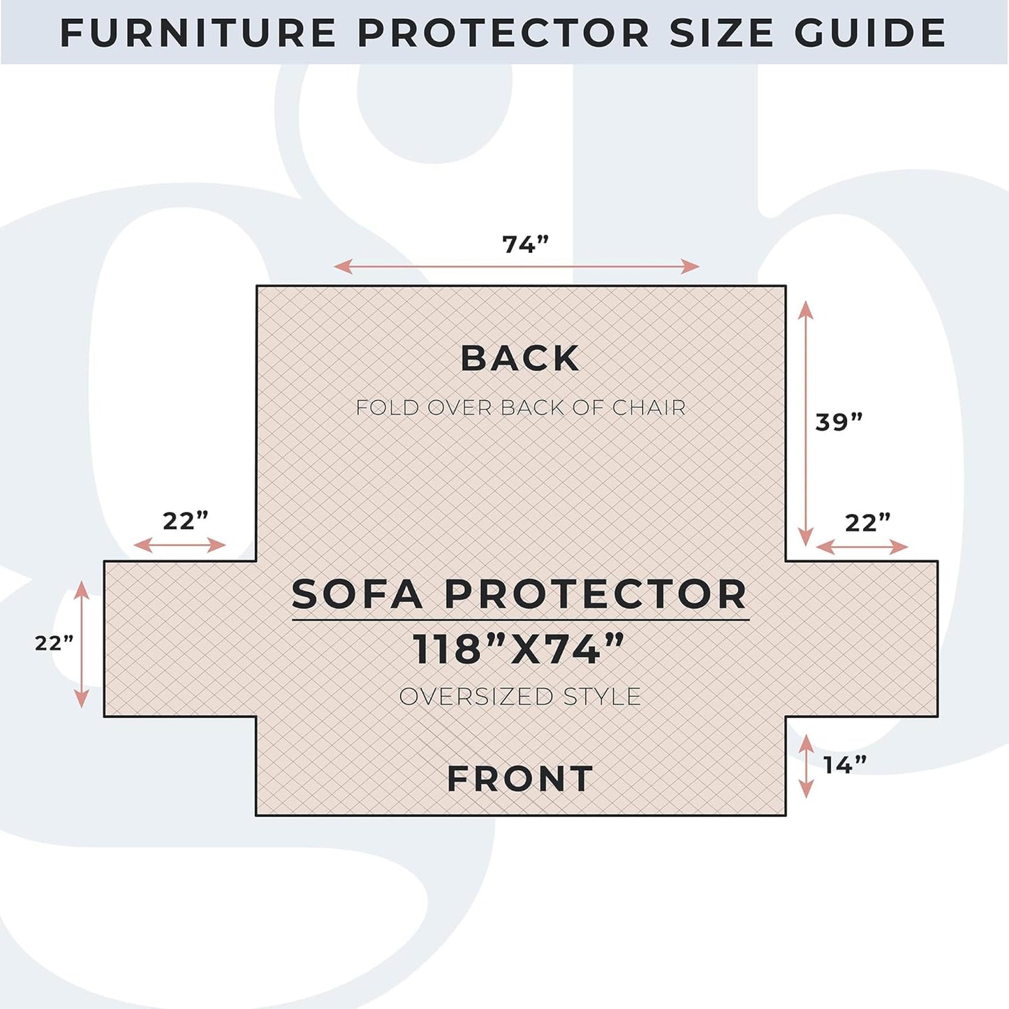 Great Bay Home Reversible Sofa Cover - Washable Slipcover Furniture Protector with Elastic Straps - Couch Cover for Dogs, Kids, and Pets - Quilted & Stitched Detail (Sofa, Black/Taupe)