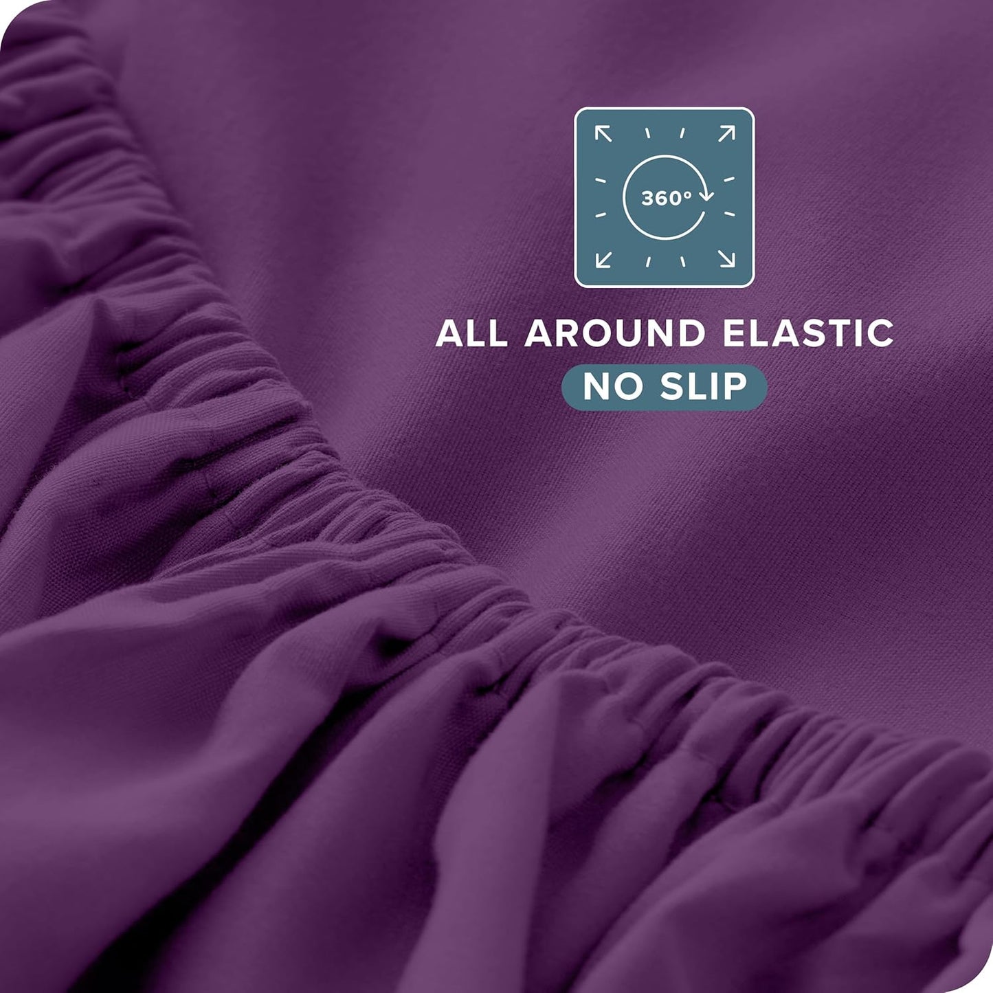 Bare Home Queen Sheet Set - Luxury 1800 Ultra-Soft Microfiber Queen Bed Sheets - Double Brushed - Deep Pockets - Easy Fit - 4 Piece Set - Bedding Sheets & Pillowcases (Queen, Plum)