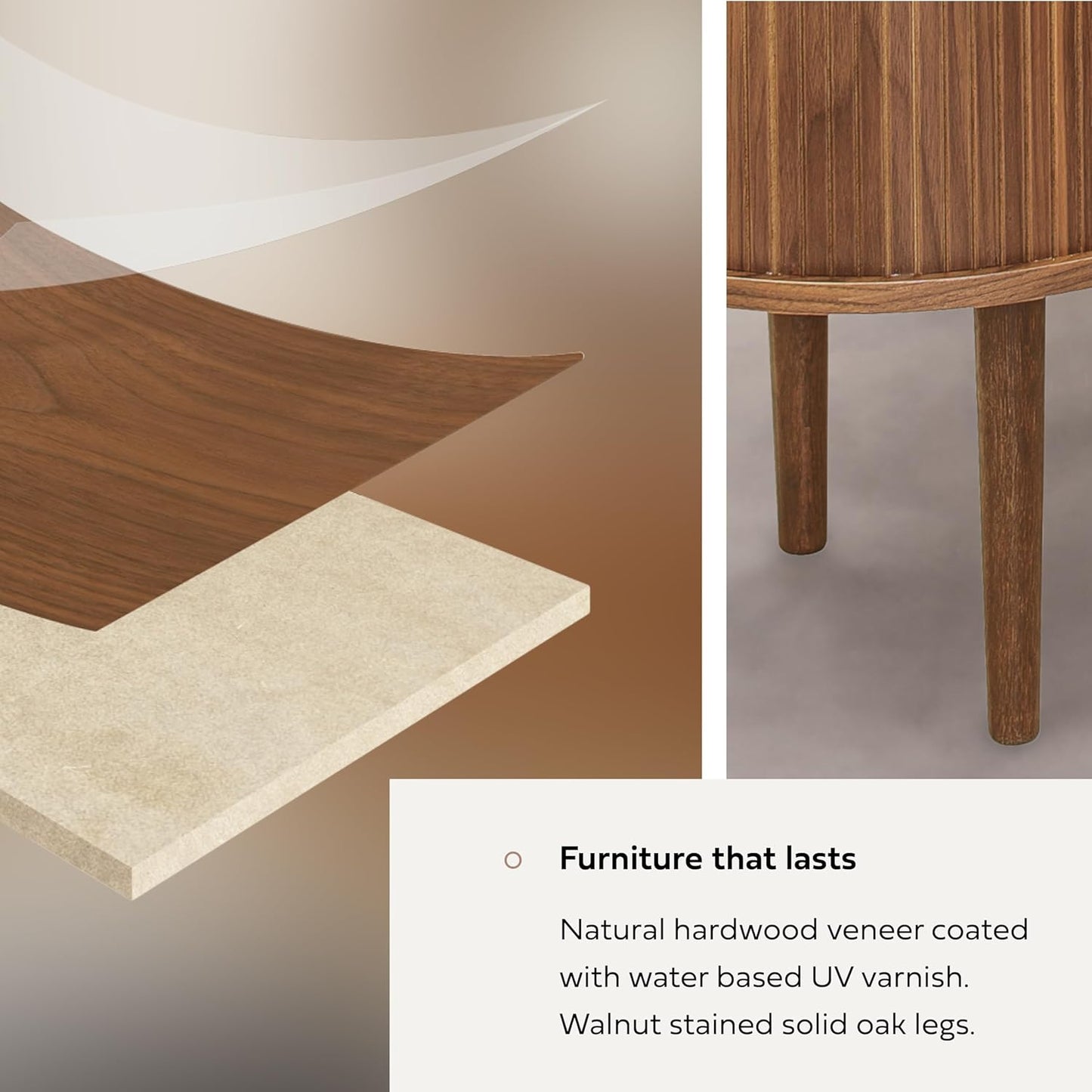 WERMO 55'' Sideboard Storage Cabinet with Doors and Shelves - Wood Credenza for Living Room, Bedroom, Entryway and Home Office Cabinet. Kitchen Buffet, Modern Media Console Table with Storage (Walnut)