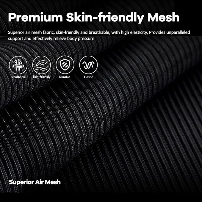 Office Chair,Ergonomic Mesh Desk Chair with Adjustable Lumbar Support,Computer Chair with Flip-up Armrests, Rolling Executive Chairs, Home Office Chair(Black)