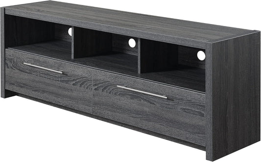 Convenience Concepts Newport Marbella 60 inch TV Stand with Cabinets and Shelves Home_Furniture_and_Decor, unspecified, Weathered Gray