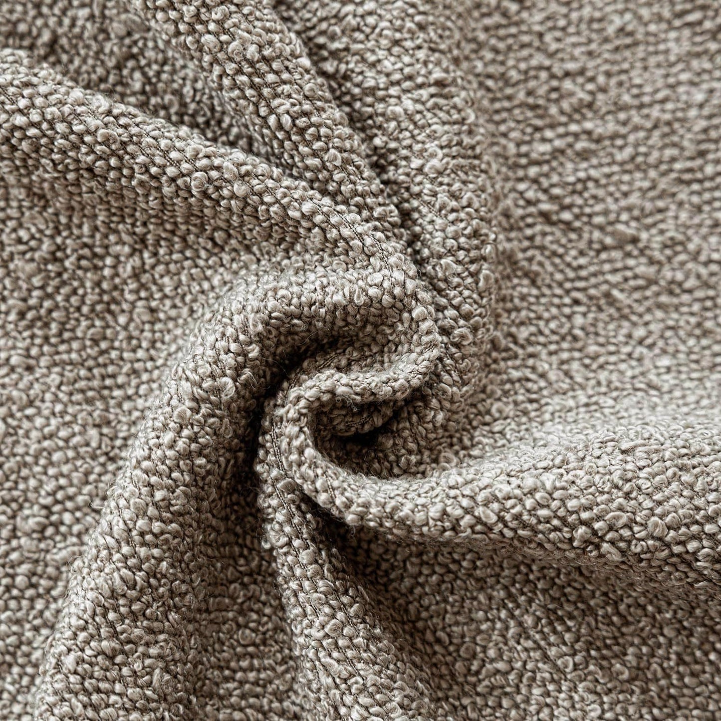 Foindtower Set of 2, Decorative Textured Boucle Throw Pillow Covers Accent Solid Pillow Cases Neutral Soft Cozy Couch Cushion Case for Chair Sofa Bedroom Living Room Home Decor 26x26 Inch Light Taupe