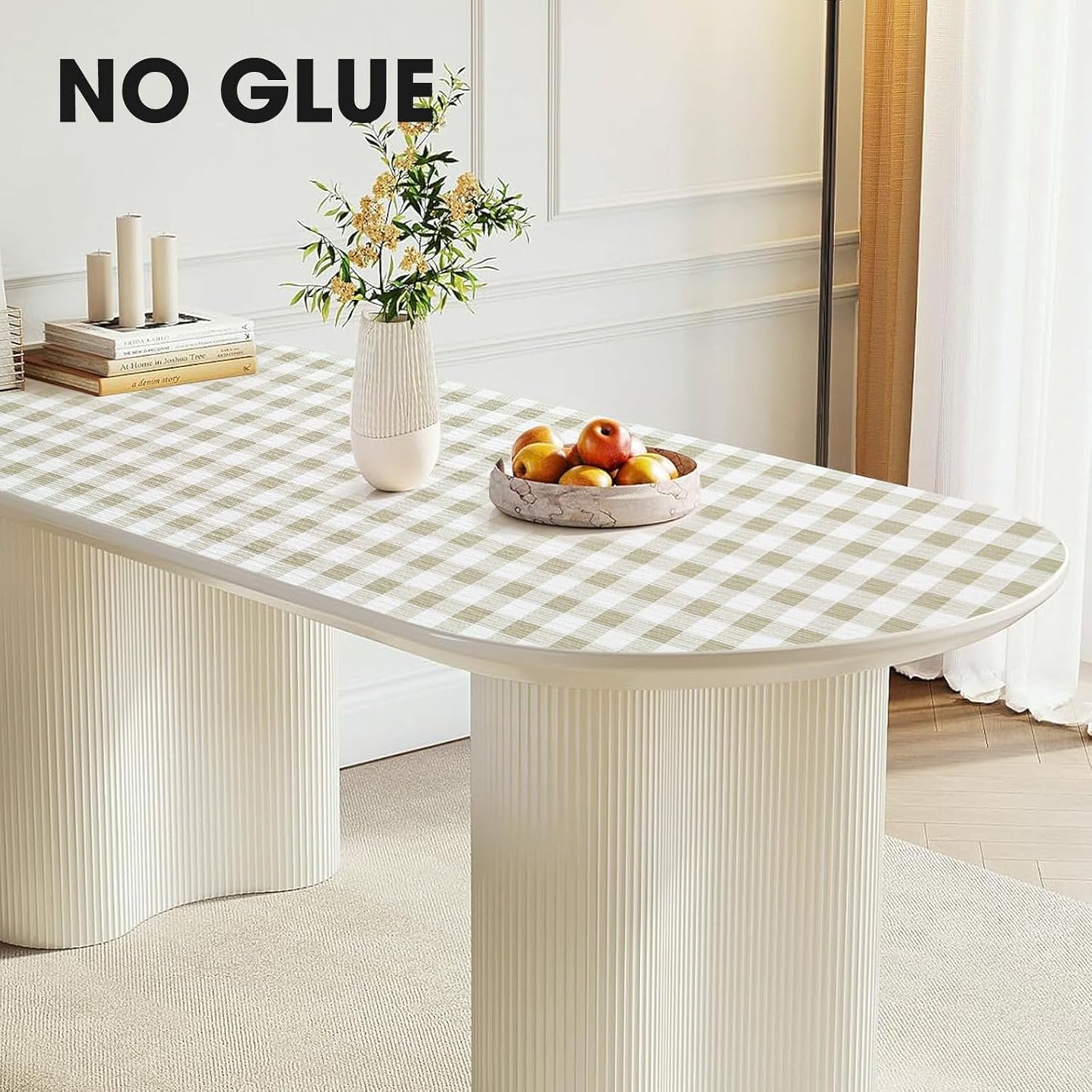 Beautysaid Shelf and Drawer Liner for Kitchen Cabinet, Non Adhesive Non Slip Shelf Paper Waterproof Washable Thickened for Dresser Pantry Shelve Bathroom Protector Liner(Checkered,23.6 in x 10 FT)