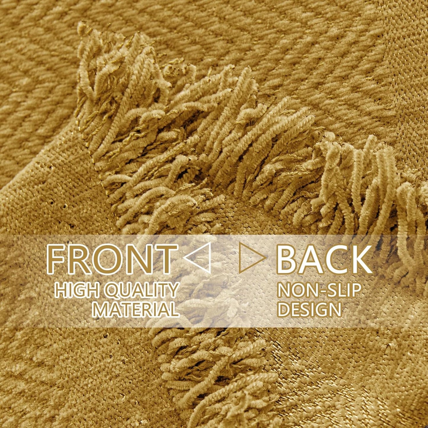 hyha Couch Cover for Dogs, Boho Sofa Covers for 3 Cushion Couch Washable, Chenille Sofa Slipcover for Pets, Soft Loveseat Sectional Couch Throw Blankets with Tassels (Yellow, 71x150 Inch)