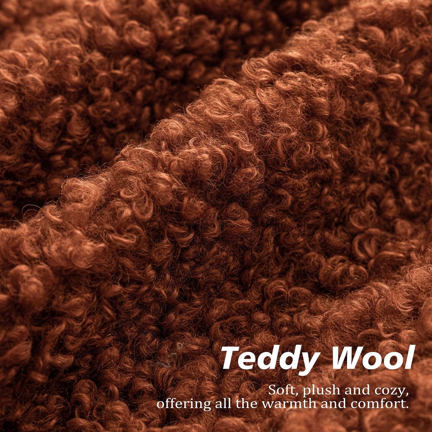 Foindtower 2 Pieces 20x20 Inch Hazel Brown,Faux Fur Throw Pillow Cover Accent Sherpa Furry Pillow Covers Fuzzy Soft Pillowcases Cozy Sheepskin Decorative Fleece Cushion Case for Bed Couch Living Room