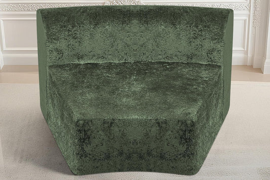Homguava Modular Sectional Sofa, Memory Foam Couch Single Sofa Chair with Deep Seat, Modern Upholstered Sofa Couches for Living Room Apartment Office, No Assembly Required, Green