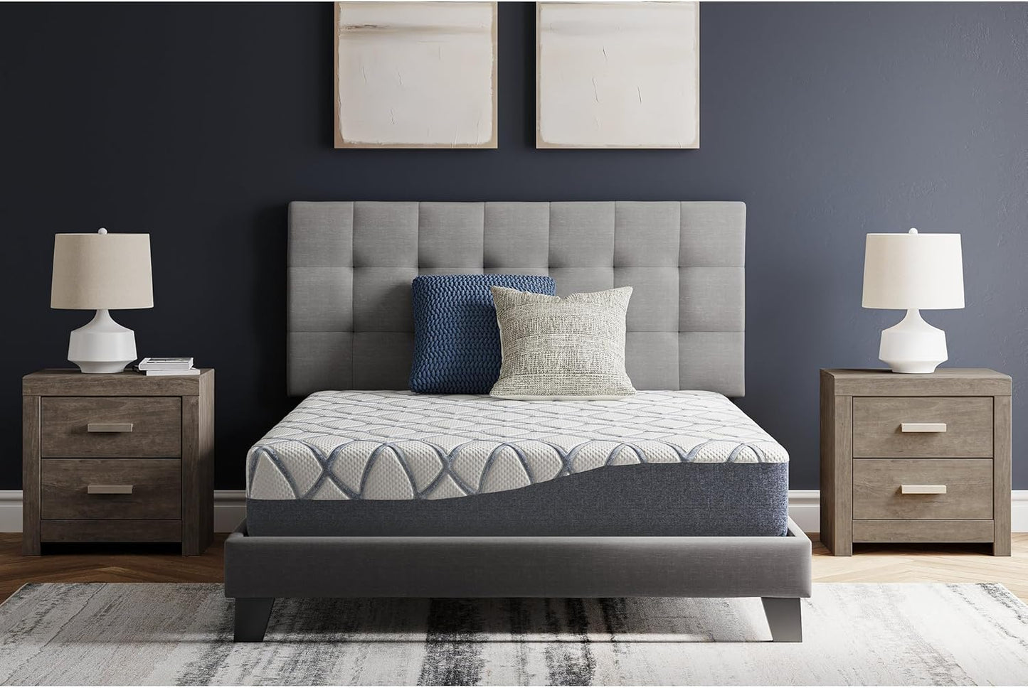 Signature Design by Ashley 10 Inch Chime Elite 2.0 Firm Green Tea Memory Foam Mattress for Cool Sleep and Pressure Relief, King, Fiberglass Free, Mattress In A Box