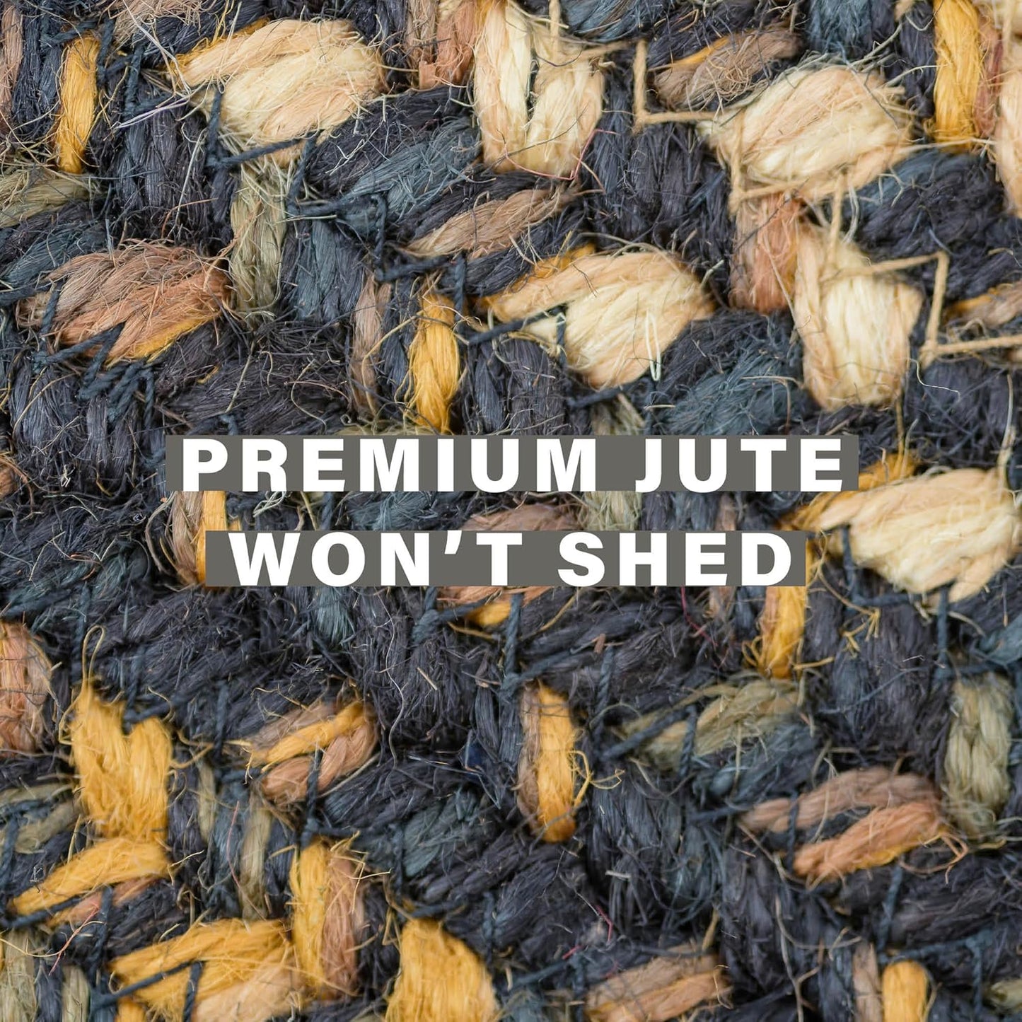 Homespice 27x45” Black Oval Braided Rug. Kilimanjaro Black Jute Oval Rug. Uses- Entryway, Kitchen Rugs, Bathroom Rugs. Reversible, Rustic, Country, Primitive, Farmhouse Decor Rug