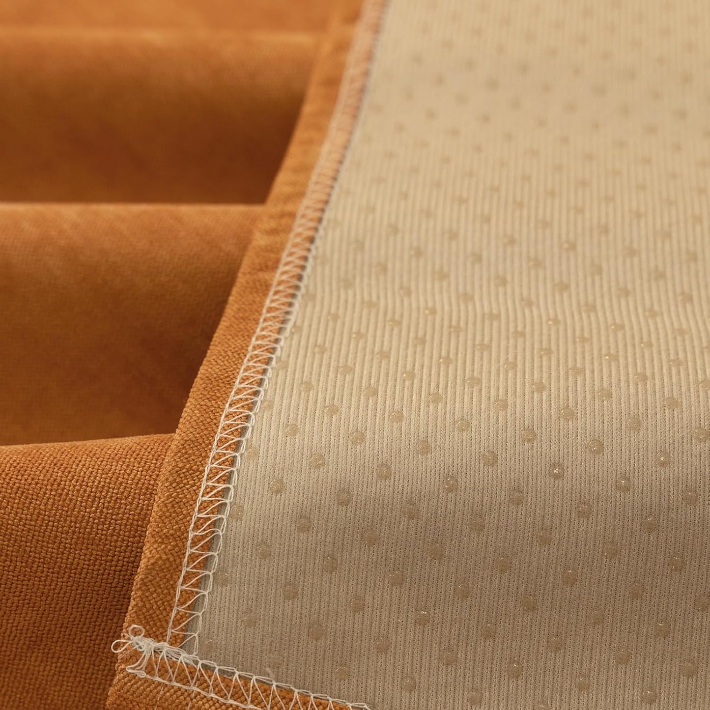 STACYPIK Waterproof Orange Couch Cover for Dogs, Washable Sofa Cover for 2 Cushion Couch, Anti-Cat Scratch Furniture Protector, Anti-Slip Pet Couch Protector,Tear Resistant Futon Cover-71X71IN