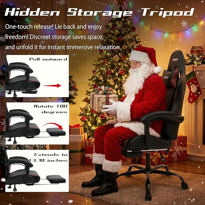 E-Sports Gaming Chair Sports Car Driving Seat PU Material Moulded Sponge Comfortable and Safe Mg (1001-Red)