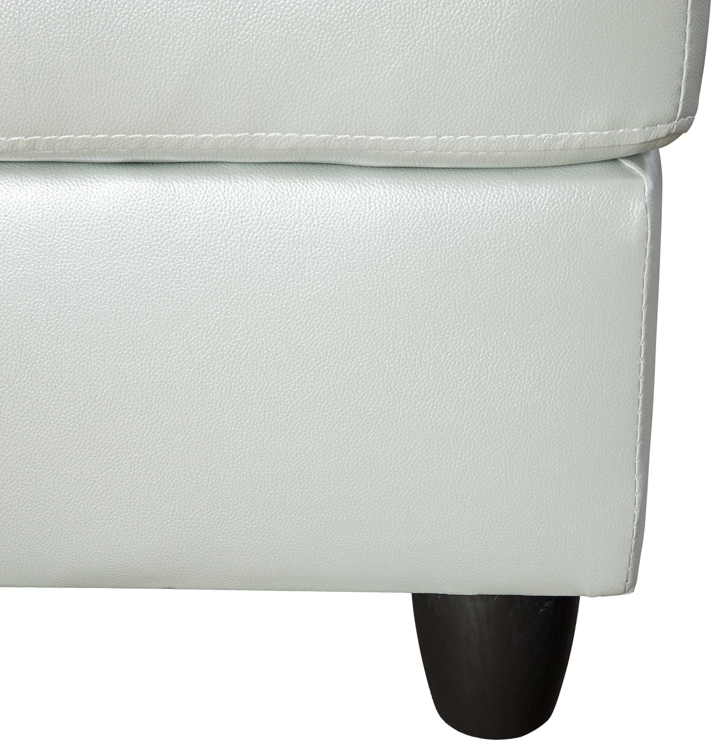 NicBex Sectional Couch 3 Pieces Sofa Set with Right Chaise PU Synthetic Leather L Shaped Cloud Couch for Living Room Furniture Sets with Storage Ottoman, Modular Sofa for Apartment, Silver Green