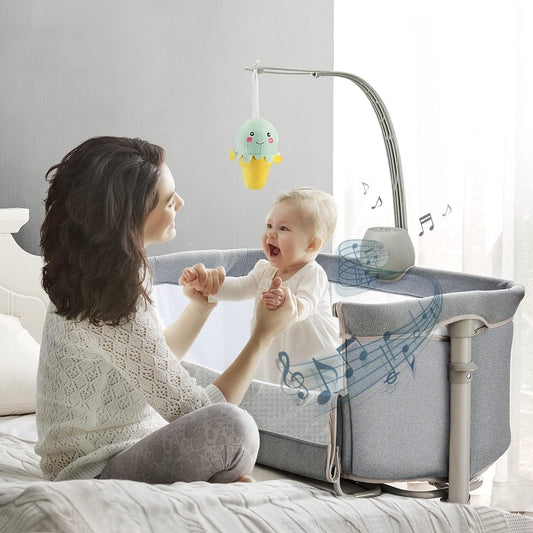 RONBEI Baby Basinet Bedside Sleeper,Infant Bedside Bassinet Bedside Crib for Baby/ Baby Boy/Baby Girl