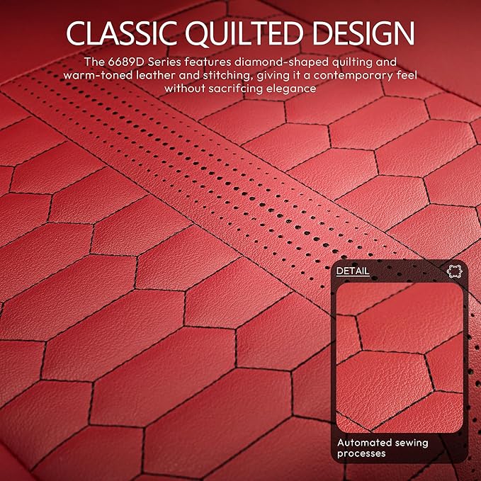 Dowinx Gaming Chair for Adults with Dual-Point Massage, Ergonomic Racing Style Game Chair Footrest, High Back Computer Chair 360° Swivel for Office,400LBS, Red