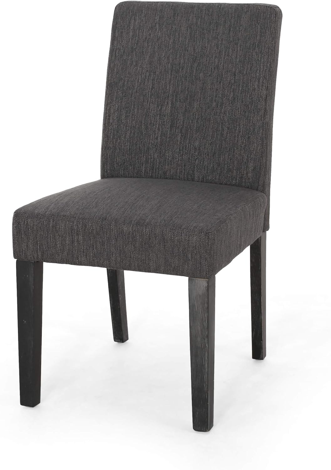 Christopher Knight Home Kuna Contemporary Upholstered Dining Chair (Set of 2), Charcoal + Gray