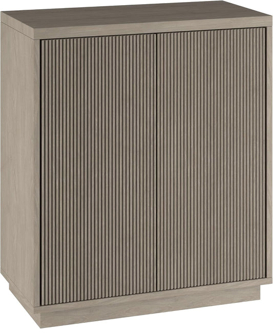 Henn&Hart 28" Wide Rectangular Accent Cabinet in Gray, for Home, Living Room, Bedroom, Entertainment Room, Office