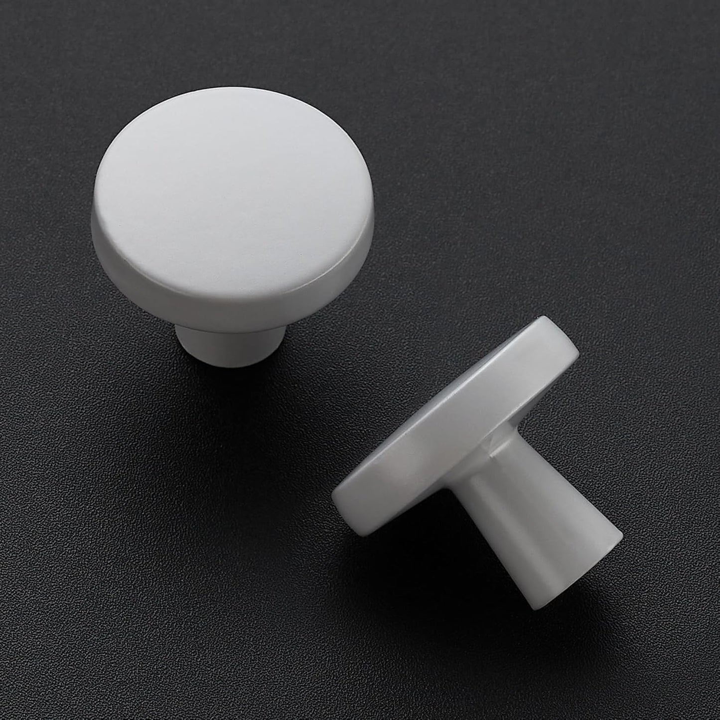 Ravinte 10 Pack Drawer Pulls 1-1/4 Inch Kitchen Cabinet Knobs Solid Round Dresser Drawer Knobs Grey Dresser Knobs Drawer Knobs Simple Cabinet Hardware for Cupboard Drawer Pulls