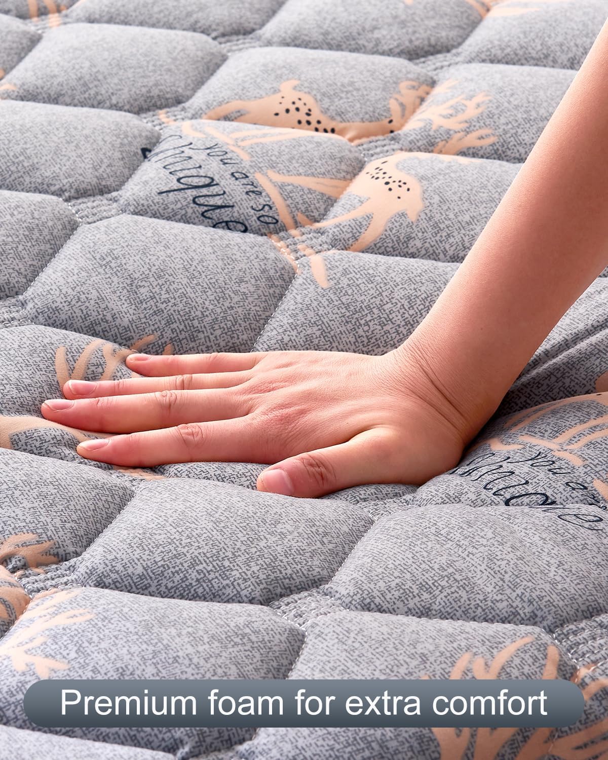 6th Generation Japanese Floor Futon Mattress - Extra-Thick 9-Layer Modern Futon with 100% High-Density Foam, Portable Floor Mattress Sleeping Pad for Adults, Guest Room, Dormitory, Queen Size(60"X80")
