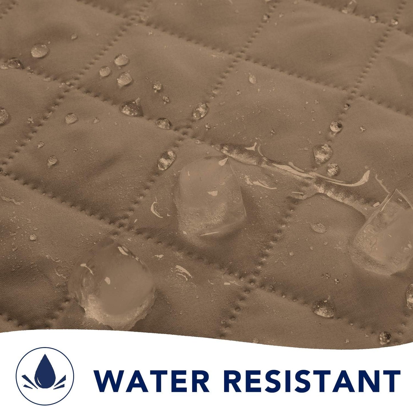 PureFit Reversible Sofa Couch Cover Water Resistant Couch Covers for 3 Cushion, Washable Furniture Cover with Non-Slip Foam and Adjustable Strap for Dogs, Pets (Oversized Sofa, Camel/Ivory)