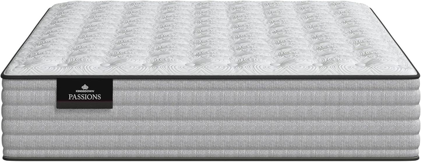 Kingsdown Passions Aspiration 14" Plush Hybrid Mattress, Full, Tan