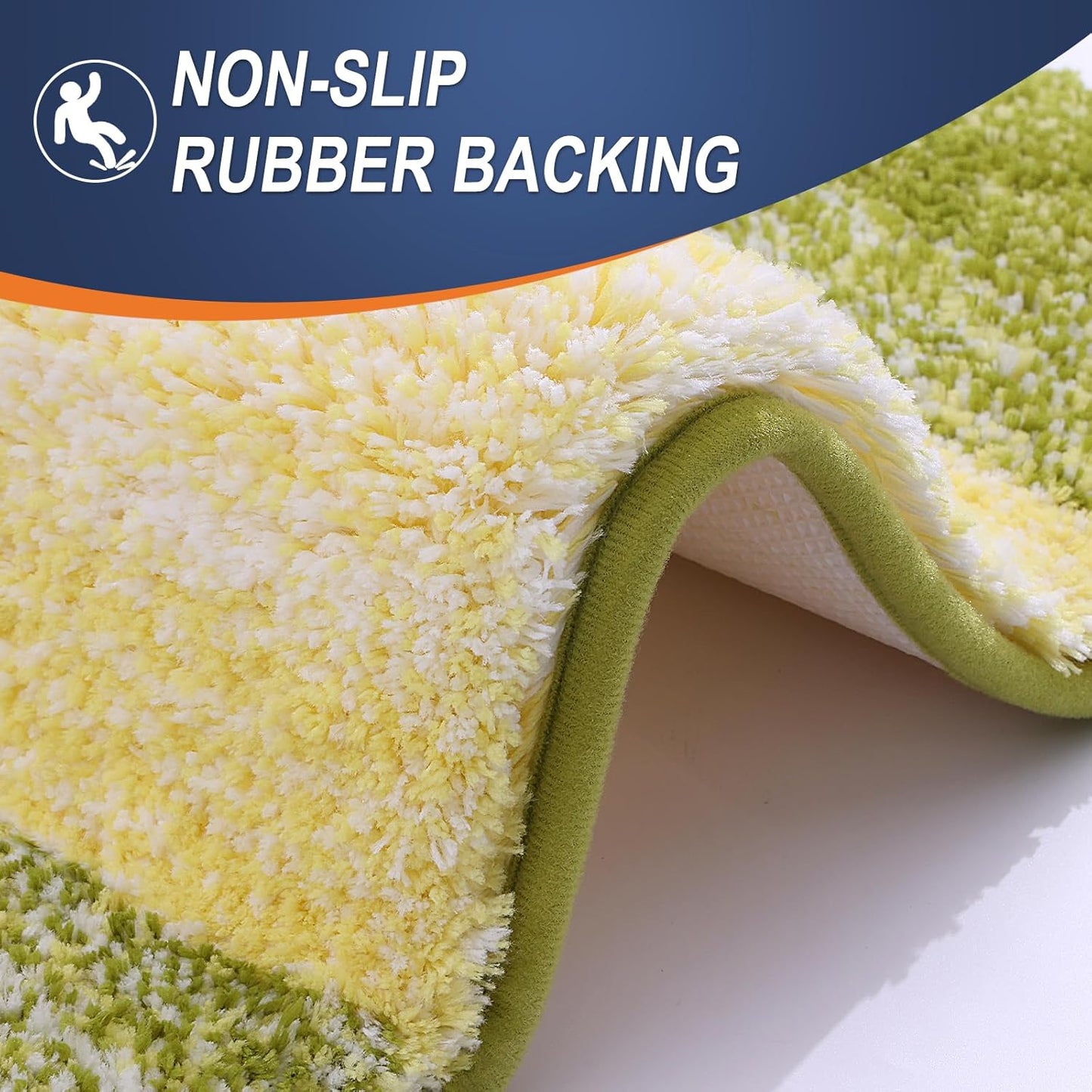 OLANLY Bathroom Rugs Mat 24x16, Extra Soft Absorbent Microfiber Bath Rugs, Rubber Backing, Quick Dry, Machine Washable Bath Mats for Bathroom Floor, Tub and Shower, Home Decor Accessories, Olive Green