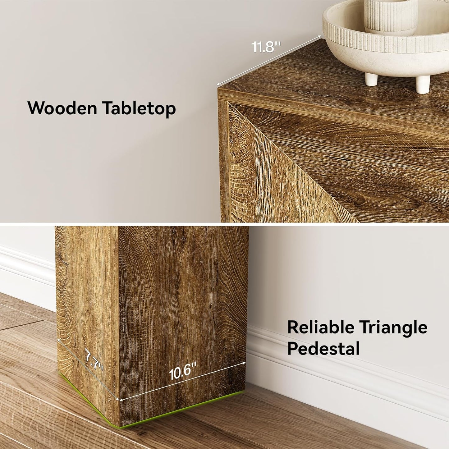 LITTLE TREE Console Table for Entryway, 63 Inches Extra Long Brown Wooden Sofa Table for Living Room, Modern Hallway Foyer Table for Entrance, Easy Assembly