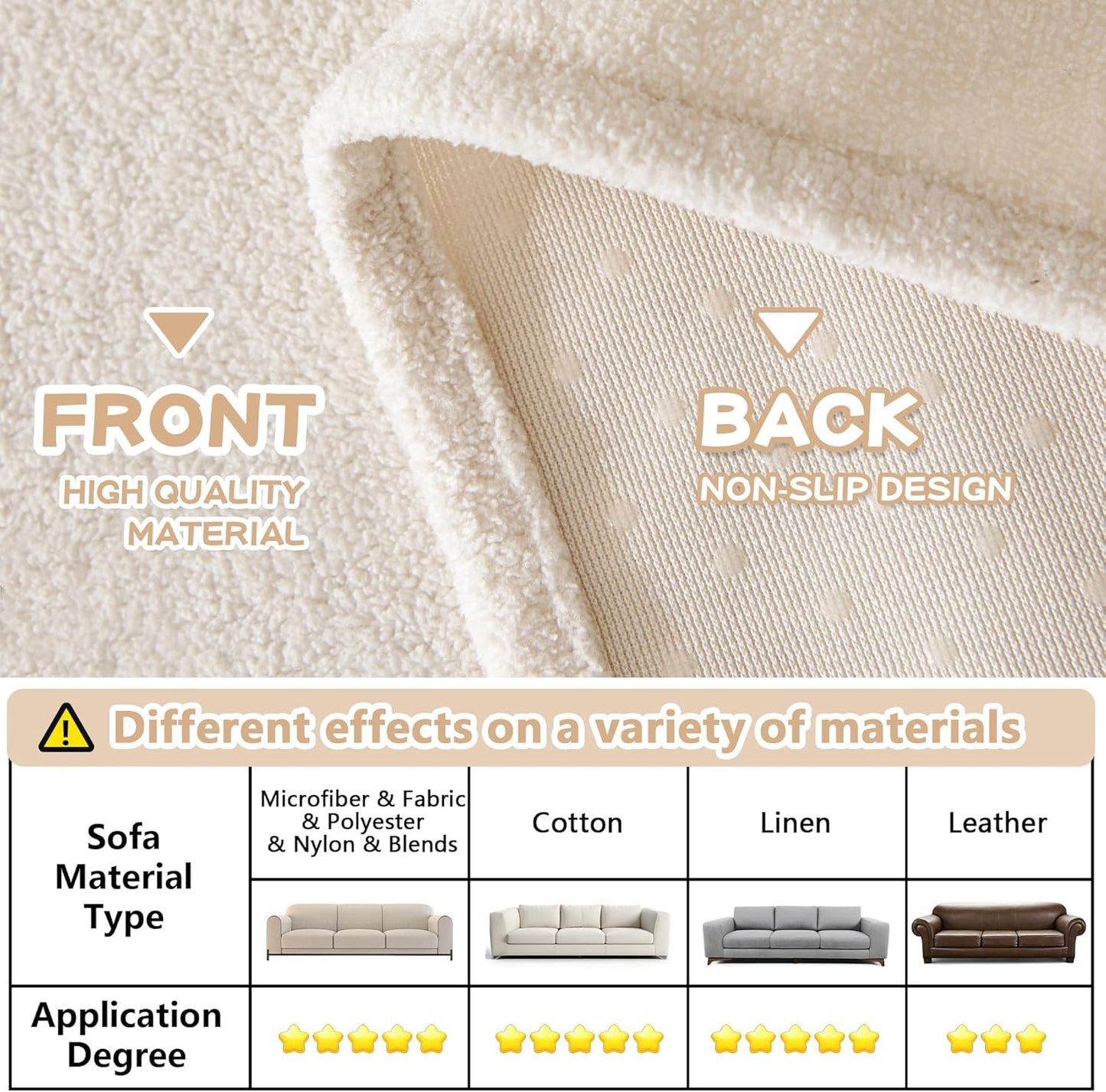 MYSKY HOME White Couch Cover for Dogs Washable Pet Couch Cover Furniture Protector Cover Non Slip Soft Couch Sofa Cover, Love Seat Couch Covers, Sofa Covers Washable, 71" x 102"
