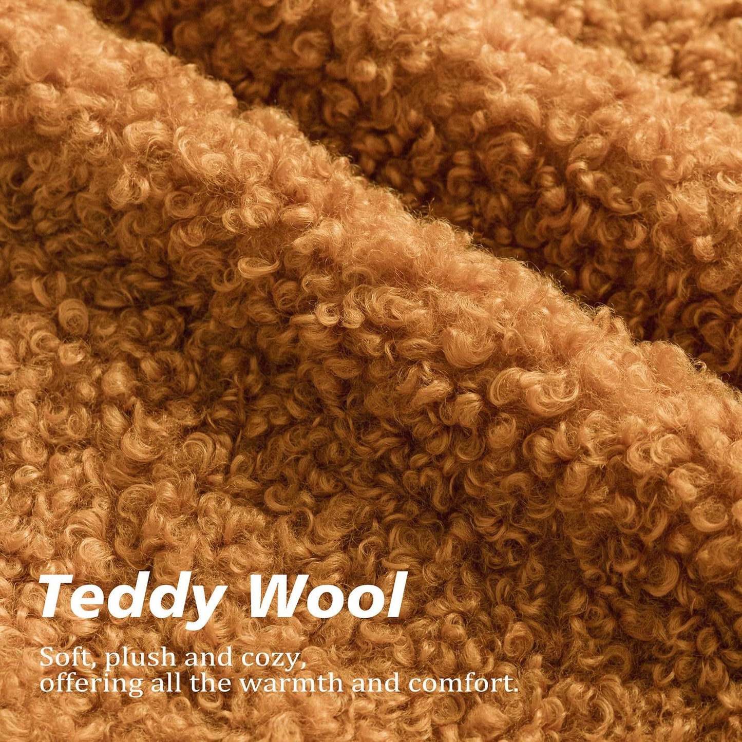 Foindtower 2 Pieces 22x22 Inch Orange, Faux Fur Throw Pillow Cover Accent Sherpa Furry Pillow Covers Fuzzy Soft Pillowcases Cozy Sheepskin Decorative Fleece Cushion Case for Bed Couch Living Room