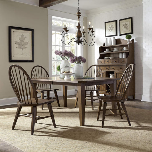 LIBERTY FURNITURE INDUSTRIES, INC. Hearthstone Ridge 5 Piece Rectangular Table Set
