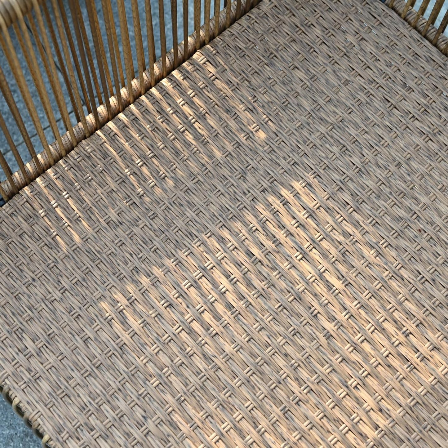 Outdoor Wicker 2 Seater Sofa Set with Cushion and Coffee Table,Loveseat Patio Conversation Set W/Metal Frame,Removable Cover & Rattan Design,Waterproof & Easy Assembly for Backyard,Patio,Gray