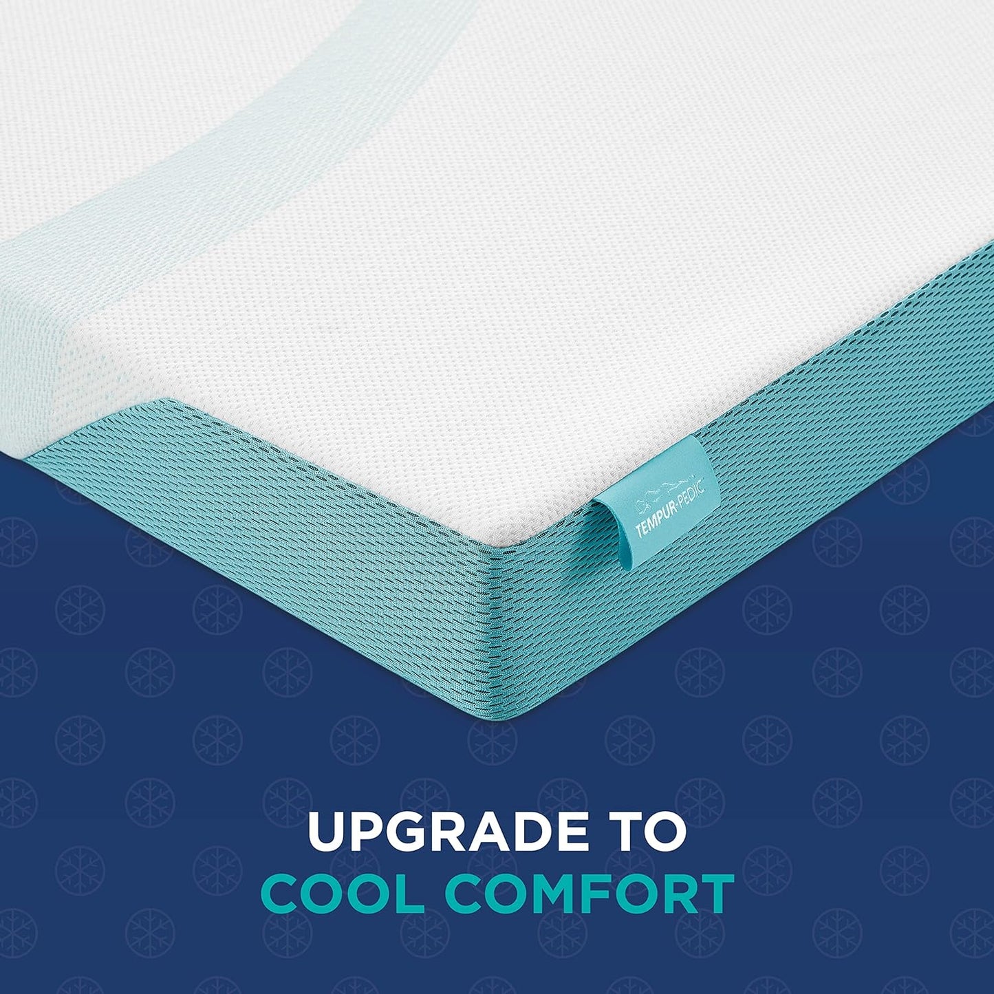 Tempur-Pedic TEMPUR-Adapt + Cooling 3-Inch California King Mattress Topper Medium Luxury Premium Foam, Washable Cover, Medium Cooling Topper,White