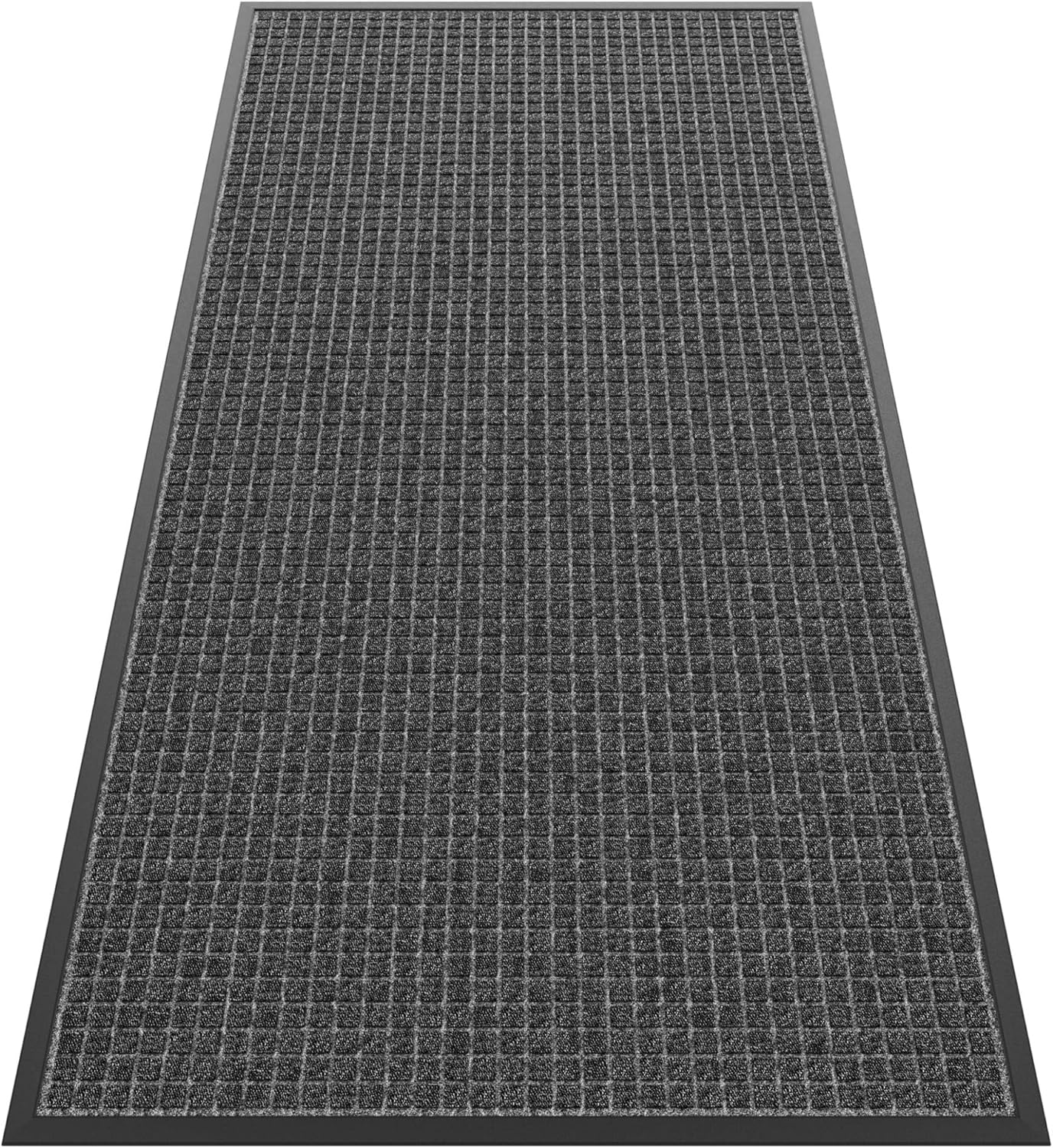 Sturdy Front Door Mat Outside Entrance, 6' x 3' All-Season All-Weather Doormat Waterproof, Stain and Fade Resistant, Natural Rubber Indoor Outdoor Welcome Door Mat Trap Dirt