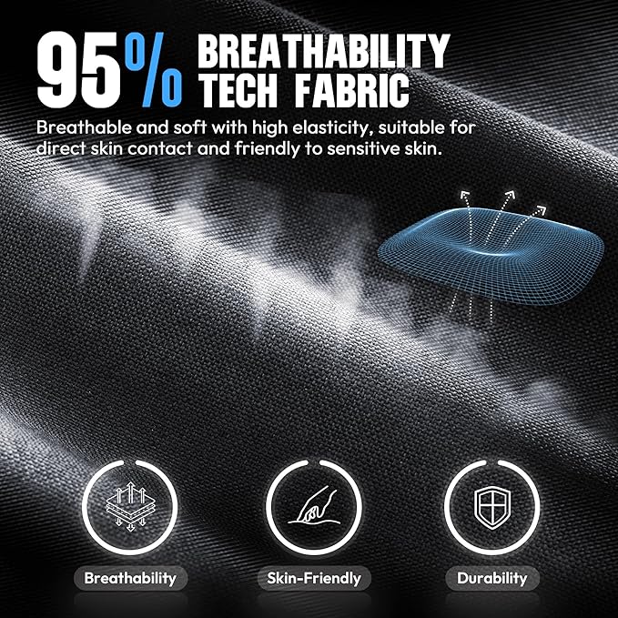 Dowinx Fabric Gaming Chair, Ergonomic Computer Chair with Footrest and Pocket Spring Cushion, Height Adjustable Video Gamer Chair with Lumbar Support for Adults, Black