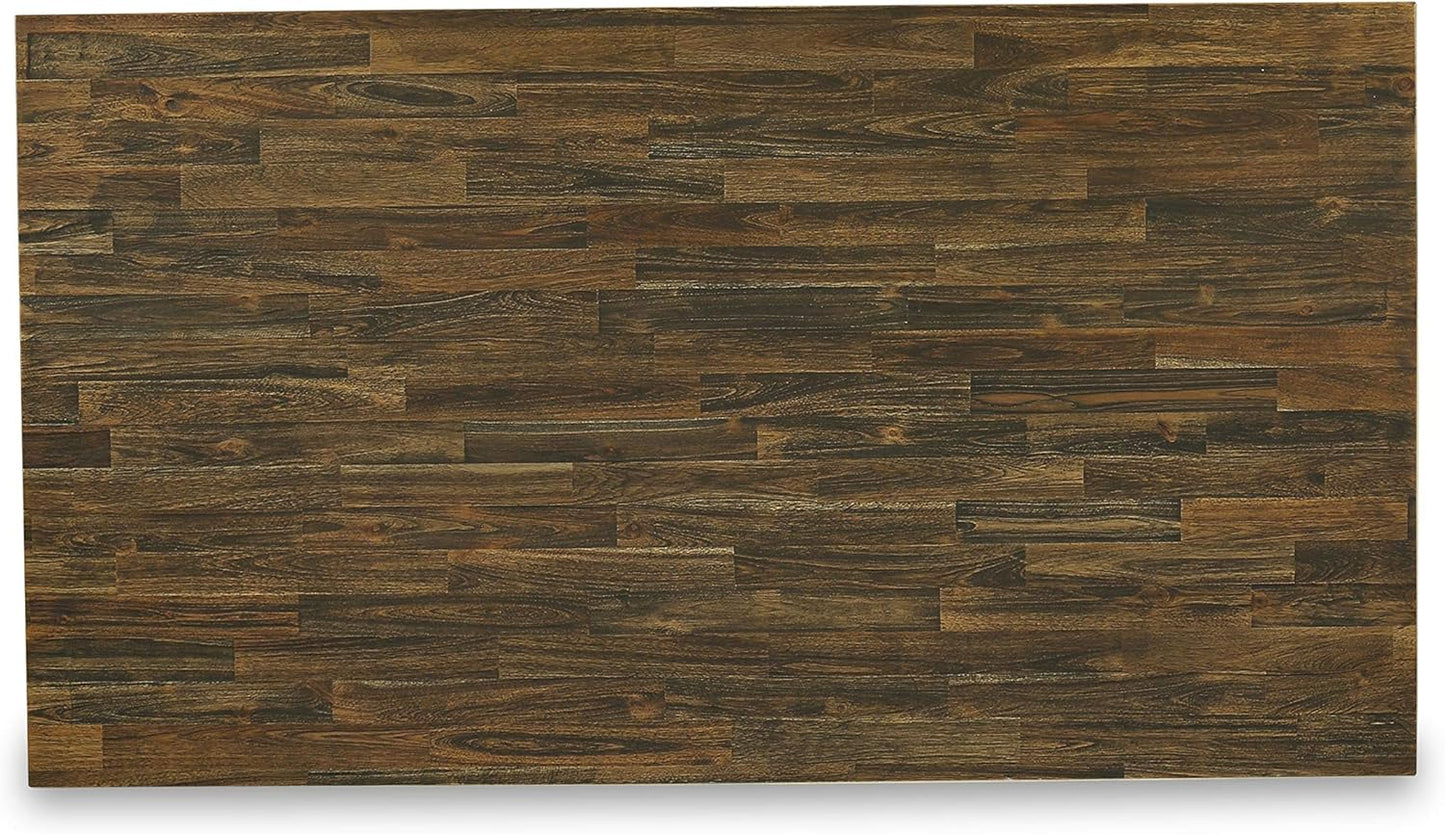 East West Furniture V077VE005-5 5 Piece Dining Table Set for 4 Includes a Rectangle Kitchen Table with V-Legs and 4 Grey Linen Fabric Parsons Dining Chairs, 40x72 Inch, Multi-Color