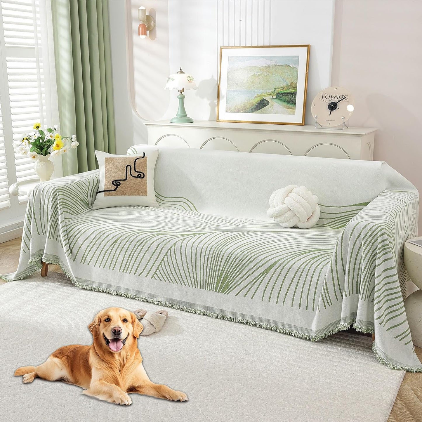 Non Slip Sofa Covers Couch Covers for 3 Cushion Couch Sofa Pet Friendly Washable Couch Covers for Sofa, Soft Thick Sectional Couch Covers L Shape Furniture Protector for Kids, Dogs 71" X102"