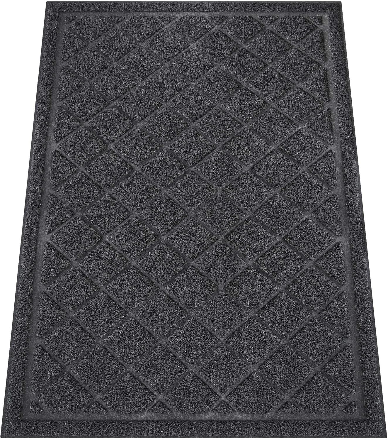 Front Door Mat Indoor Outdoor, 48" x 30" Non Slip Welcome Doormat for Entryway, Heavy Duty Low Profile Entrance Rug for High Traffic Areas, Patio, Outside Entry, Yard, Porch Waterproof