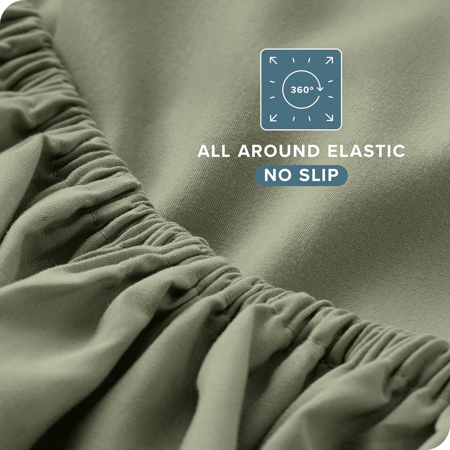 Bare Home Twin XL Sheet Set - 1800 Ultra-Soft Microfiber Twin Extra Long Bed Sheets - Double Brushed - Deep Pockets - Easy Fit - Extra Soft - 3 Piece Set - Bed Sheets & Pillowcases (Twin XL, Sage)