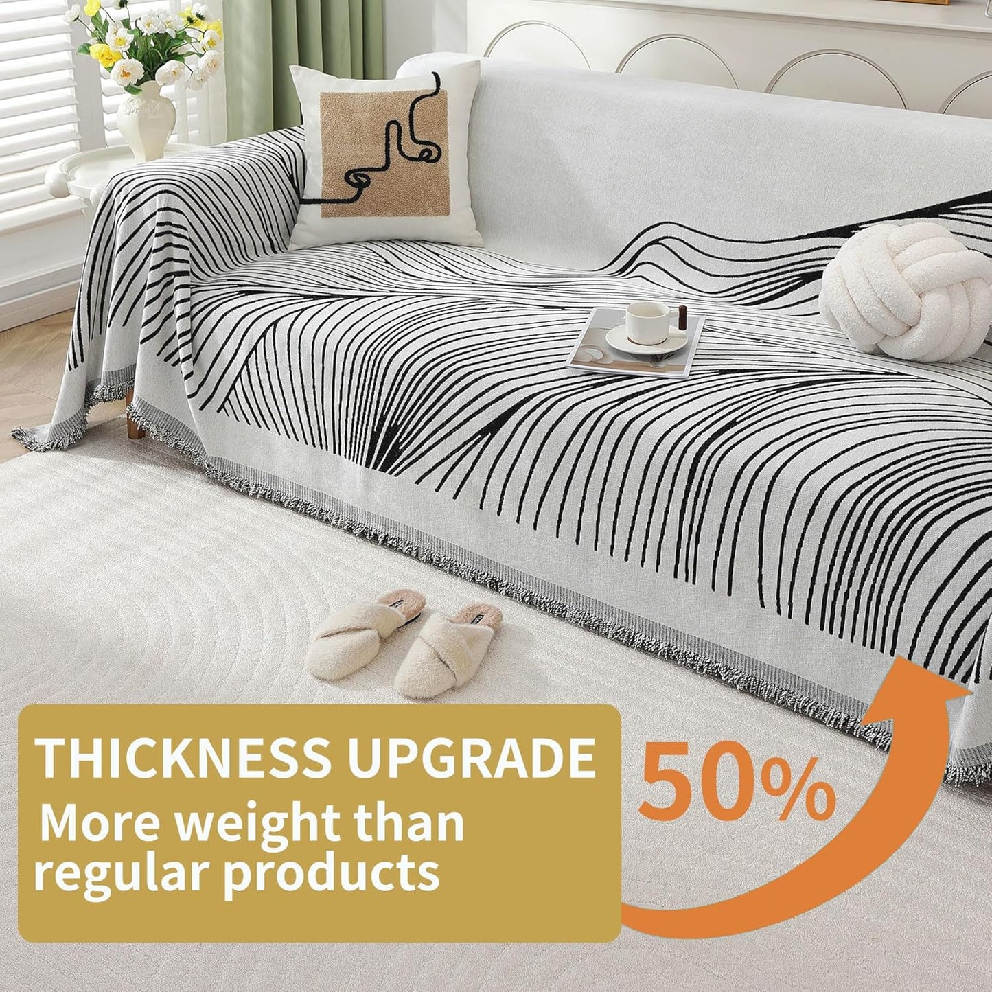 Non Slip Sofa Covers Couch Covers for 3 Cushion Couch Sofa Pet Friendly Washable Couch Covers for Sofa, Soft Thick Sectional Couch Covers L Shape Furniture Protector for Kids, Dogs 91" X134"