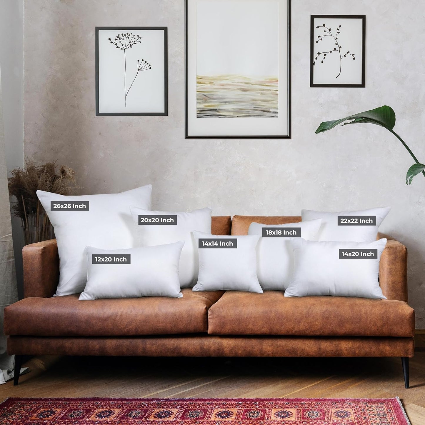 Utopia Bedding Throw Pillows (Set of 24, White), 18 x 18 Inches Pillows for Sofa, Bed and Couch Decorative Stuffer Pillow