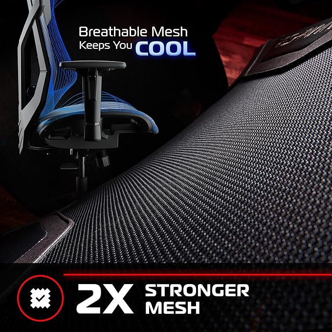 RESPAWN FLEXX Ergonomic Office and Gaming Chair with Lumbar Support - Breathable Mesh Recliner with Headrest & Adjustable Arms, Comfy Home Office Desk Chairs, Reclining Gaming Seat for Adults - Brown