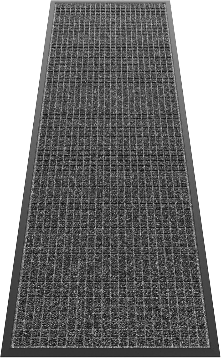 Sturdy Front Door Mat Outside Entrance, 6' x 2' All-Season All-Weather Doormat Waterproof, Stain and Fade Resistant, Natural Rubber Indoor Outdoor Welcome Door Mat Trap Dirt