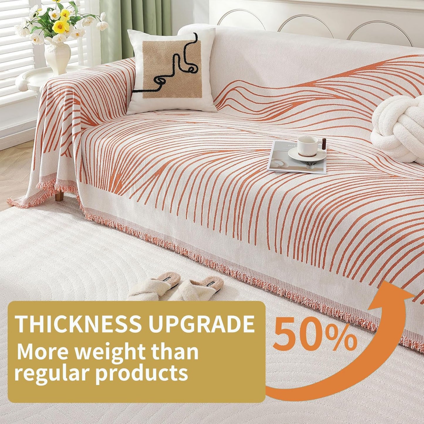 Non Slip Sofa Covers Couch Covers for 3 Cushion Couch Sofa Pet Friendly Washable Couch Covers for Sofa, Soft Thick Sectional Couch Covers L Shape Furniture Protector for Kids, Dogs 71" X118"