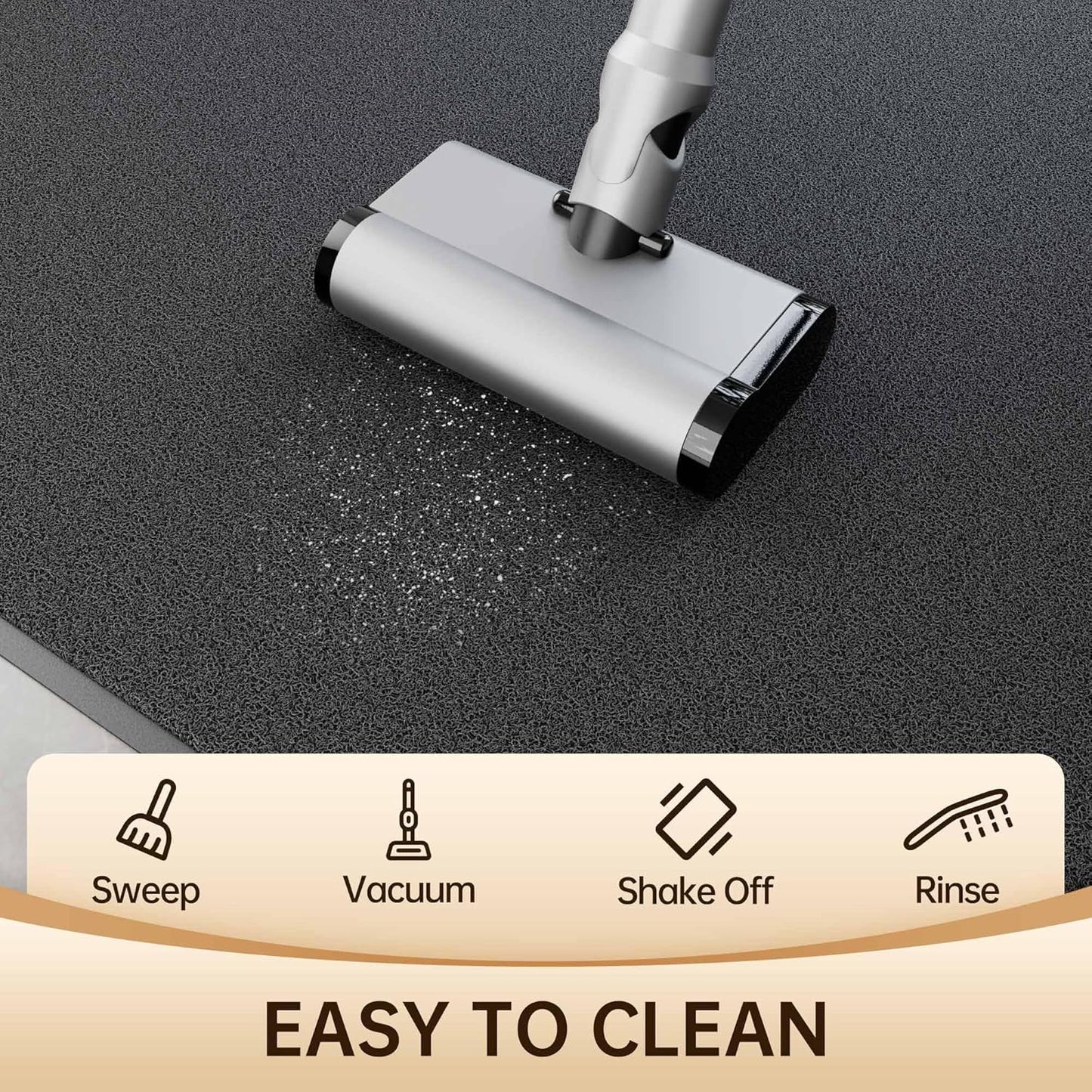 Amyracel Front Door Mat Indoor Outdoor Entrance, 24" x 72" All-Season Waterproof Heavy Duty Doormat for Outside Entry, Stain and Fade Resistant, Low Profile, Easy Clean Patio Entryway Mat