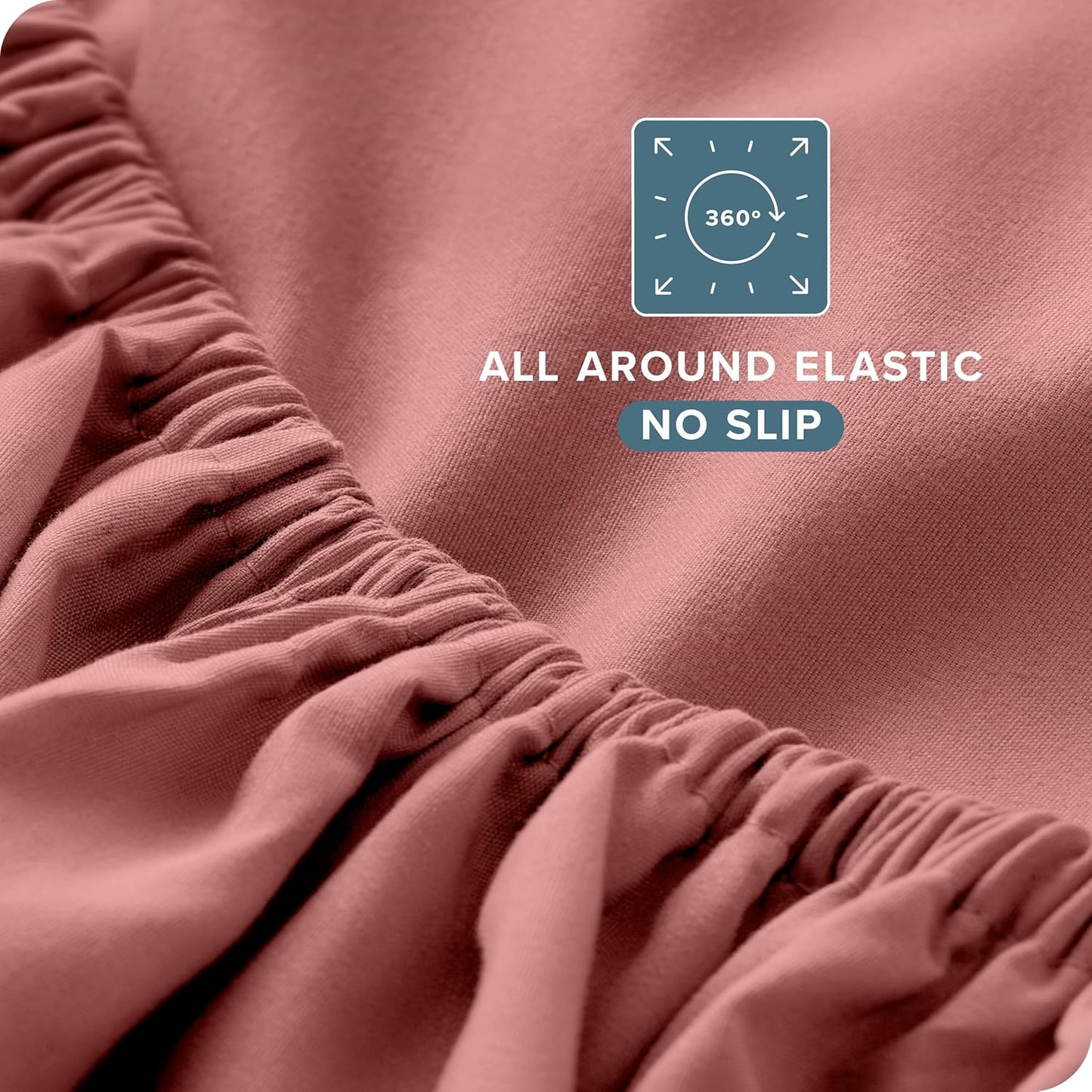 Bare Home Full Sheet Set - Luxury 1800 Ultra-Soft Microfiber Full Bed Sheets - Double Brushed - Deep Pockets - Easy Fit - 4 Piece Set - Bedding Sheets & Pillowcases (Full, Dusty Rose)