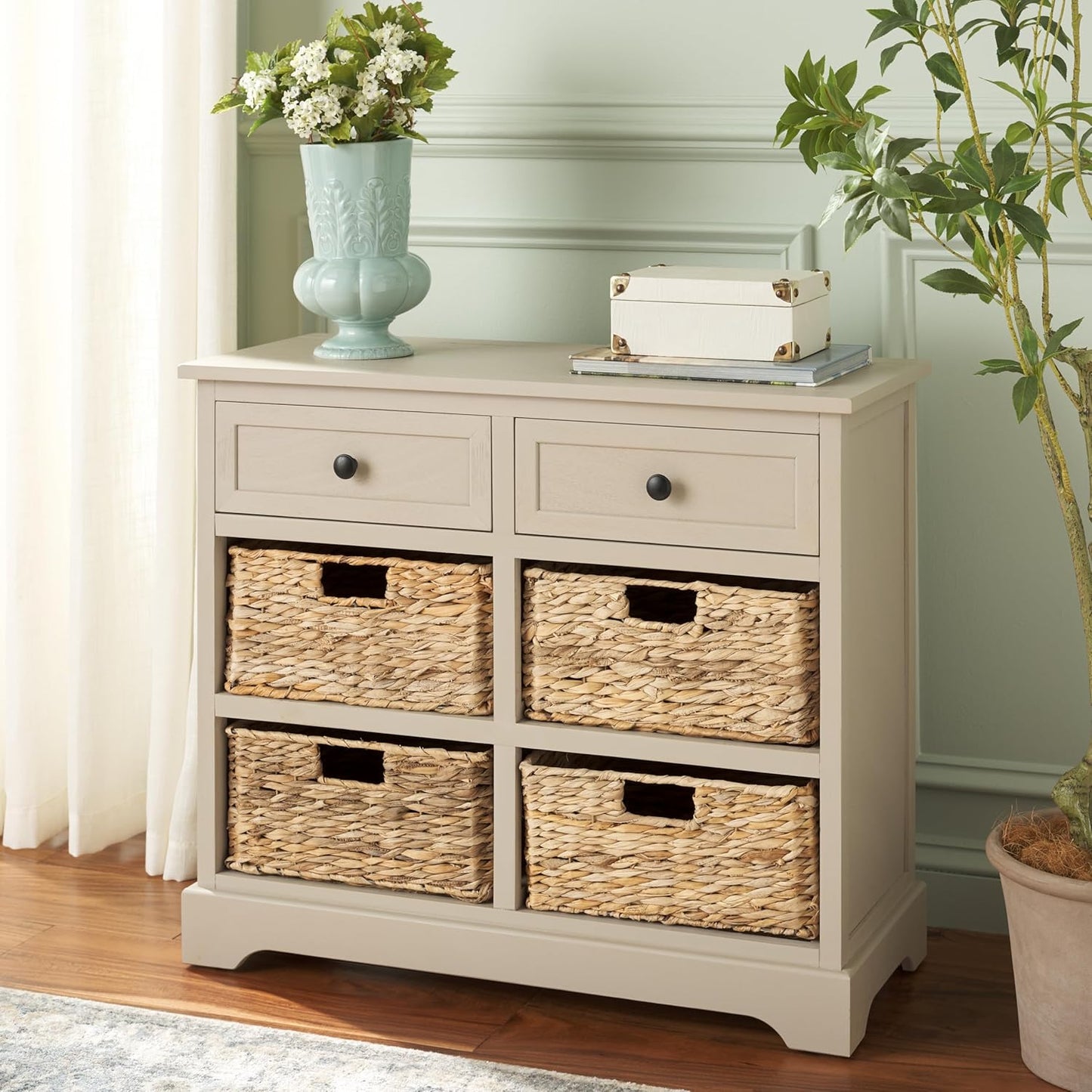 SAFAVIEH American Homes Collection Herman Vintage Grey Storage Unit