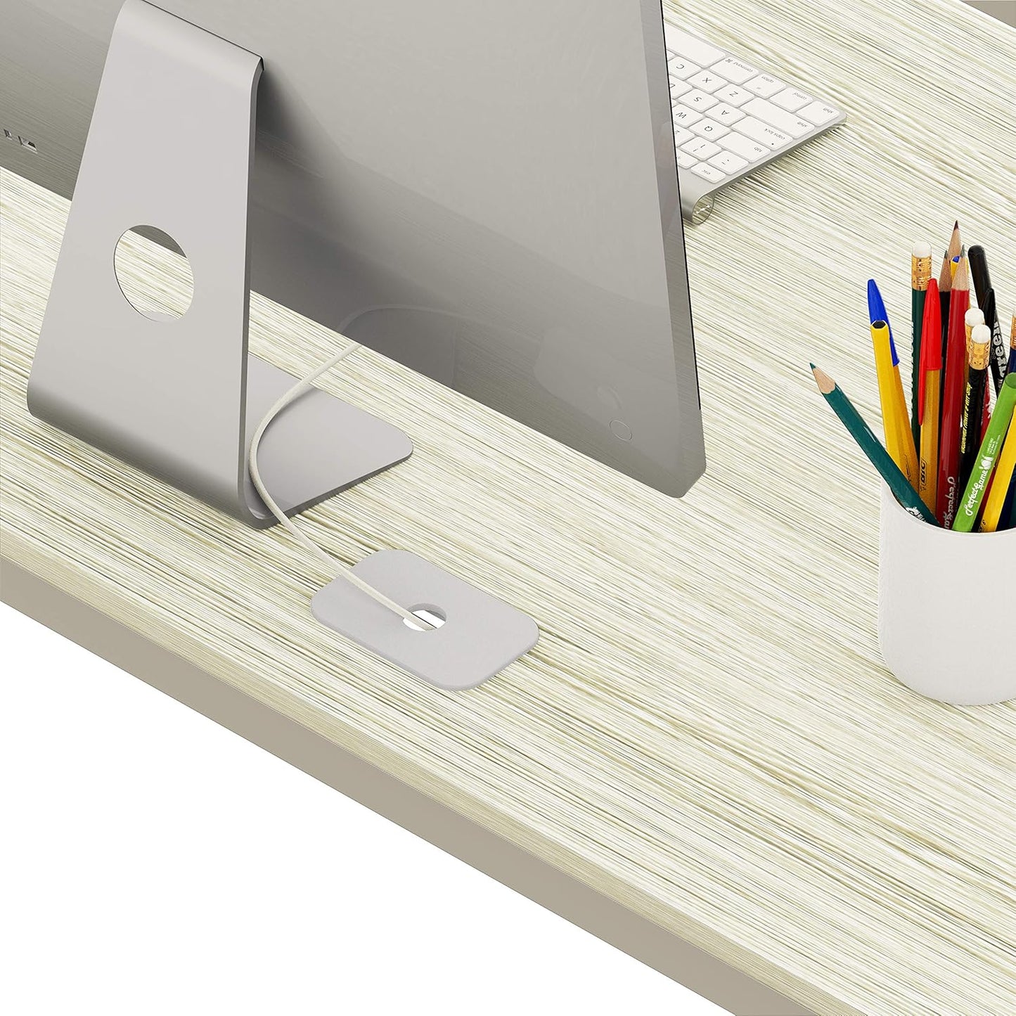 SHW 55 x 60 Inches Commercial-Grade L-Shape Corner Office Computer Desk, Maple