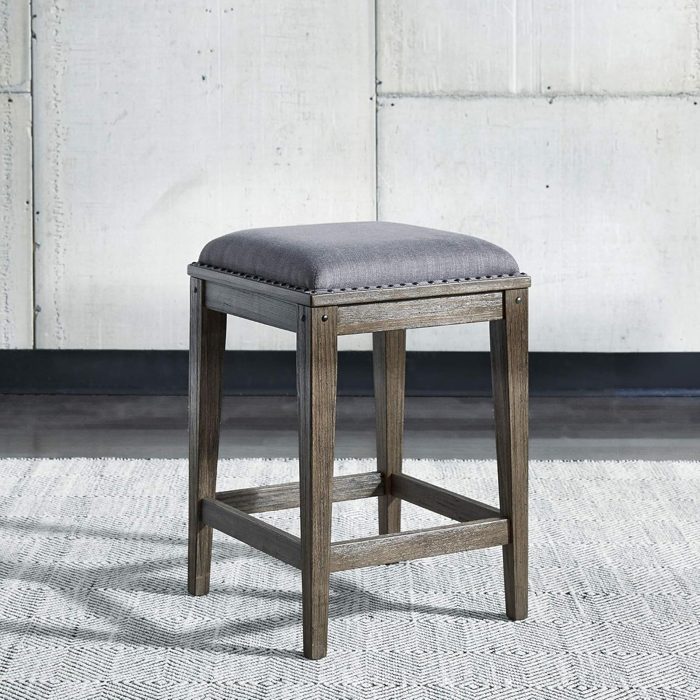 Liberty Furniture Industries Sonoma Road Console Stool, W17 x D17 x H26, Light Brown