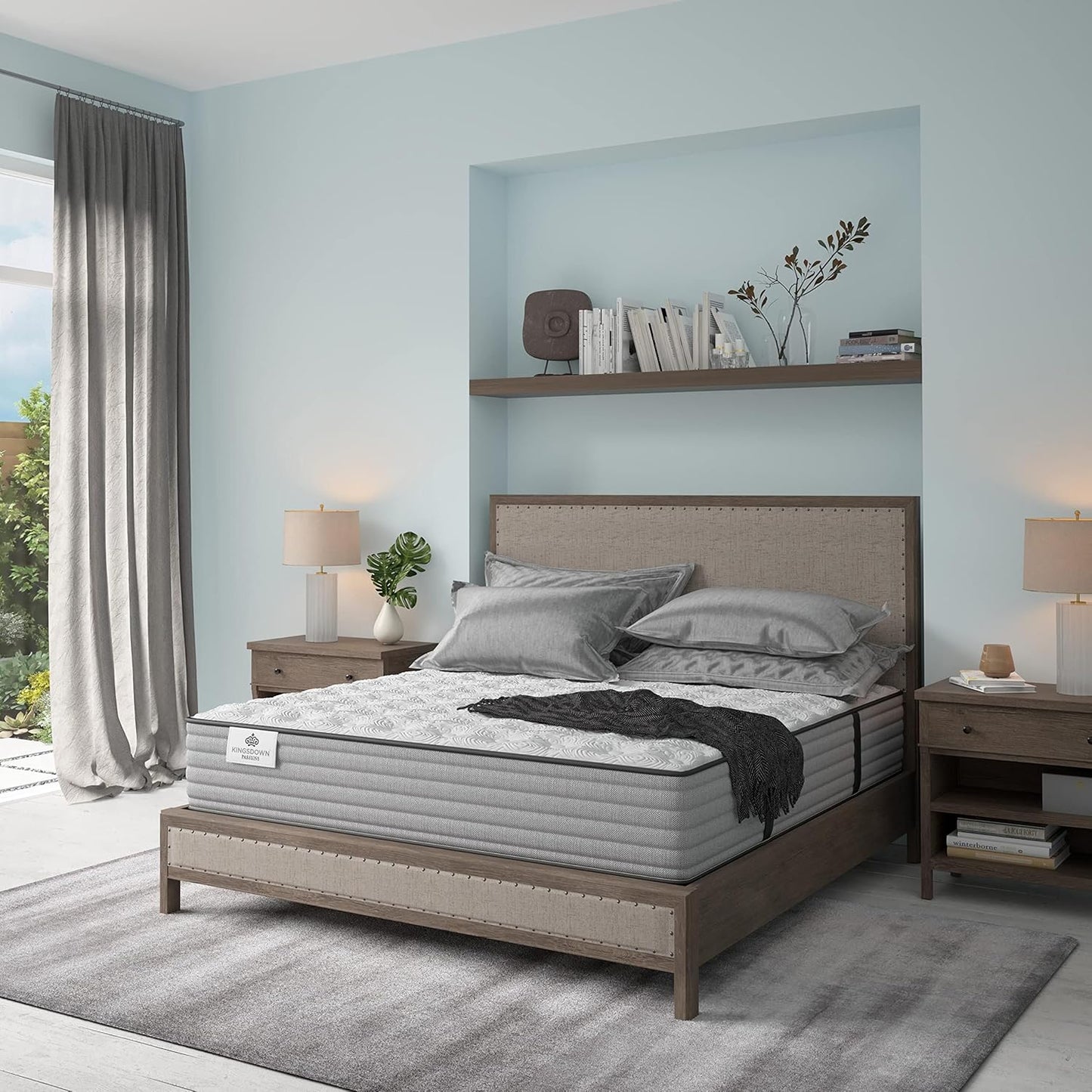 Kingsdown Passions Aspiration 14" Firm Hybrid Mattress, Twin XL,Tan