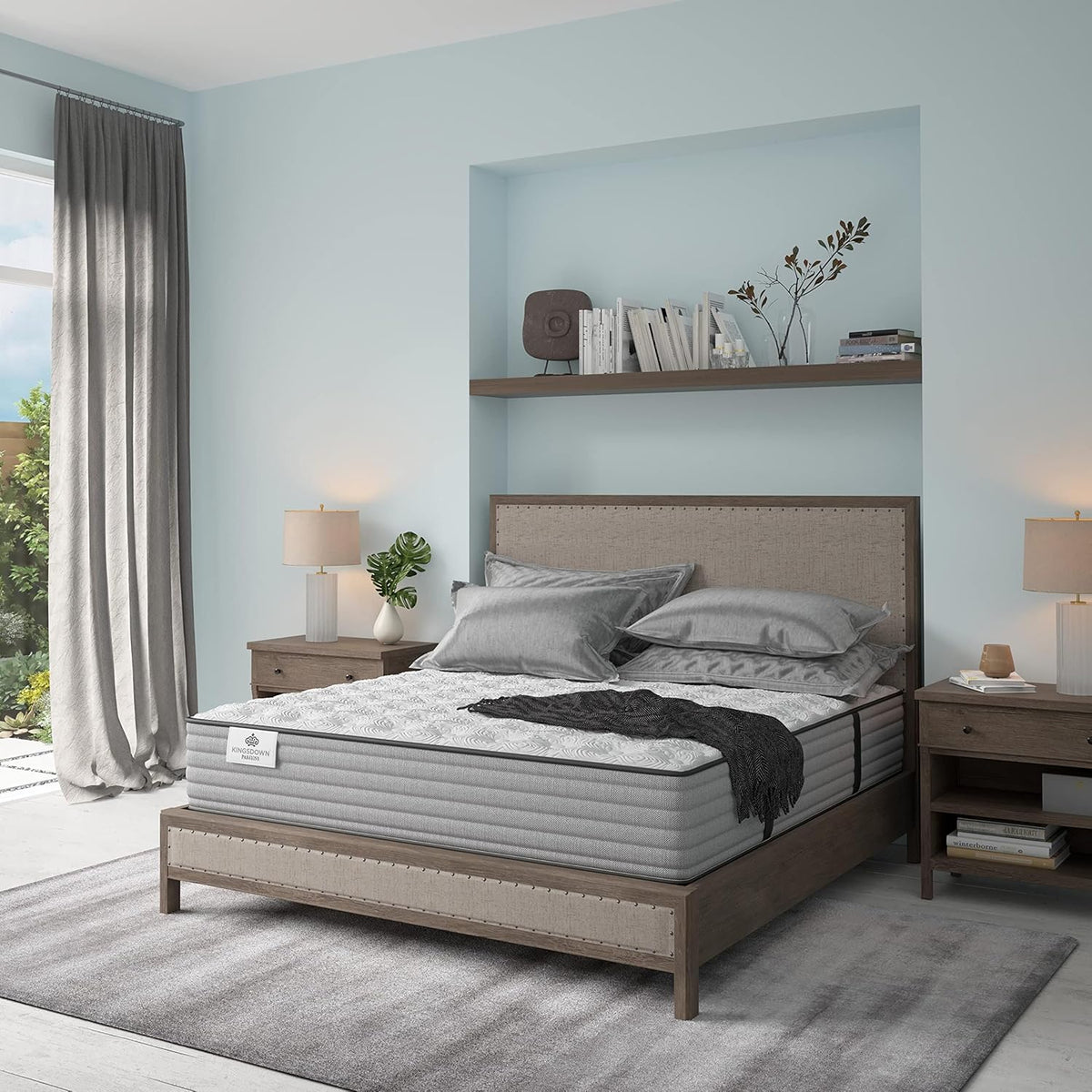 Kingsdown Passions Aspiration 14" Firm Hybrid Mattress, Full,Tan